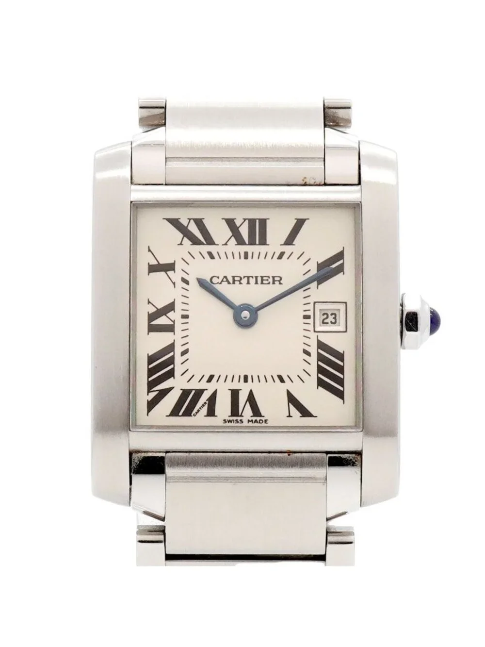 Cartier Tank Francaise MM Ivory Dial Watch